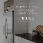 how to build a cabinet above a fridge