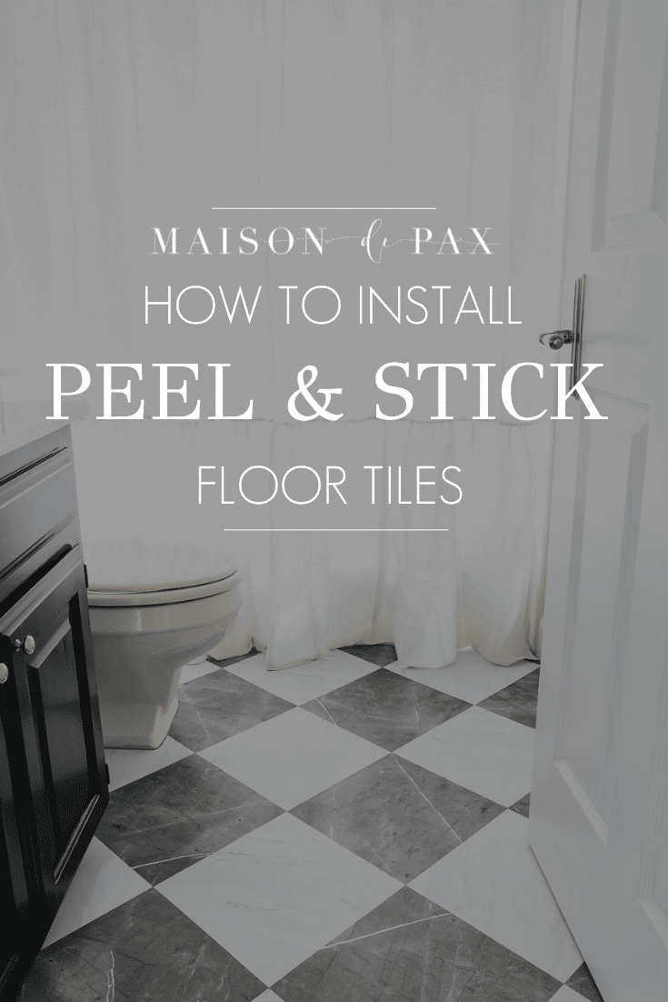 how to install peel and stick floor tiles