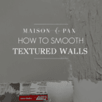 how to smooth textured walls