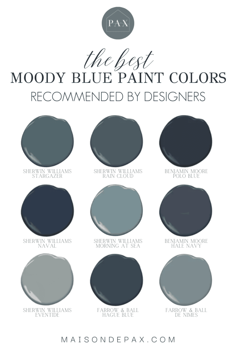 The Best Moody Blue Paint Colors & How to Use Them - Maison de Pax