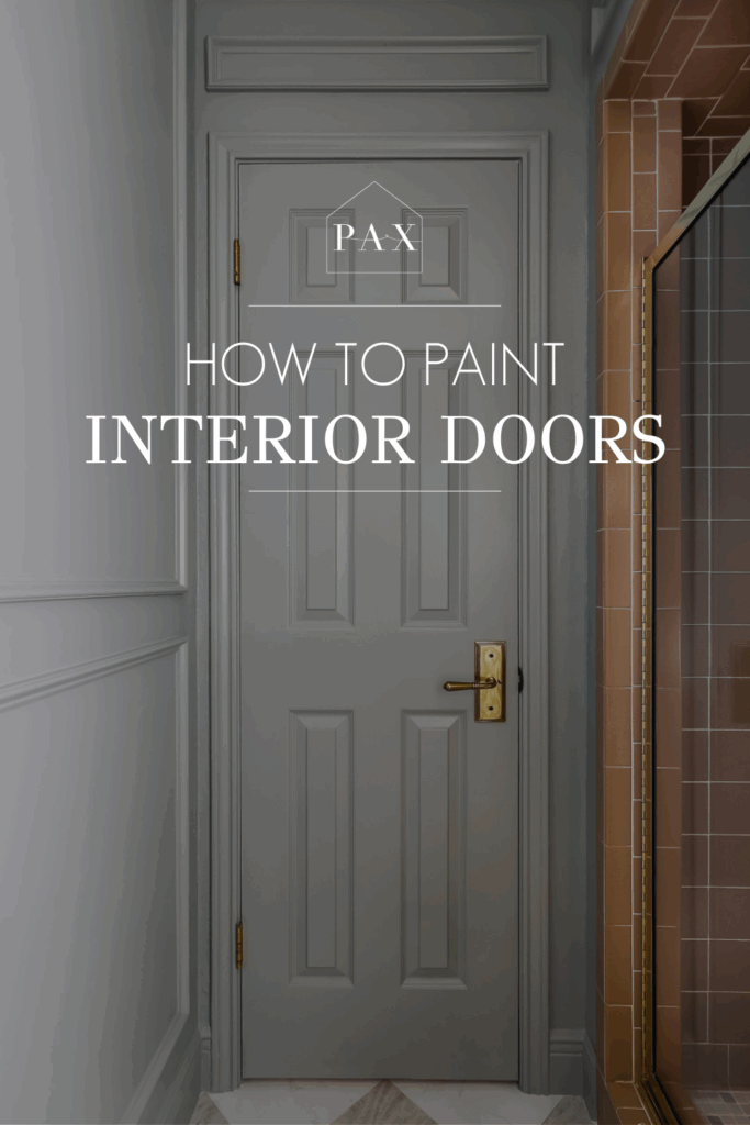 How to Paint an Interior Door - Maison de Pax