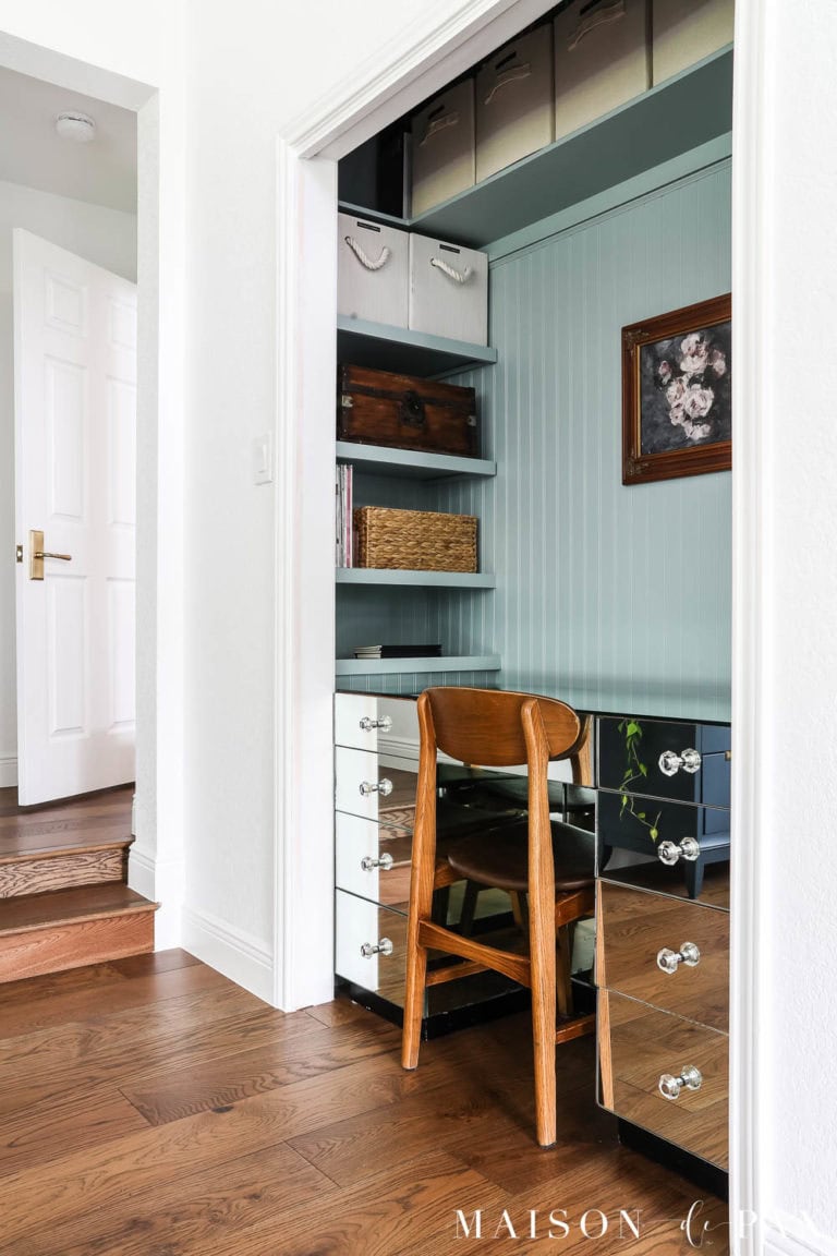 Cloffice: How to Turn a Closet into an Office - Maison de Pax