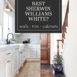 Comparison of Sherwin Williams Pure White and Alabaster white paint colors for walls, trim, and cabinets, featuring real-home examples and natural light.